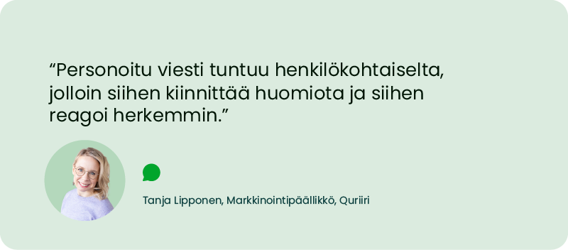 Black Friday markkinointi tekstiviestillä.