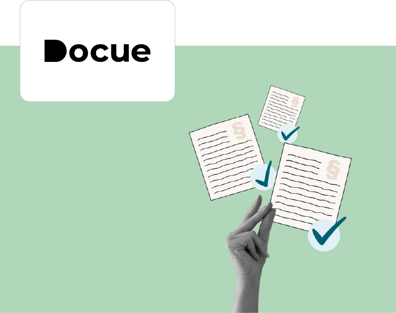 Docue varmistaa sopimusten allekirjoitukset tekstiviestillä. Docue varmistaa sopimusten allekirjoitukset tekstiviestillä.