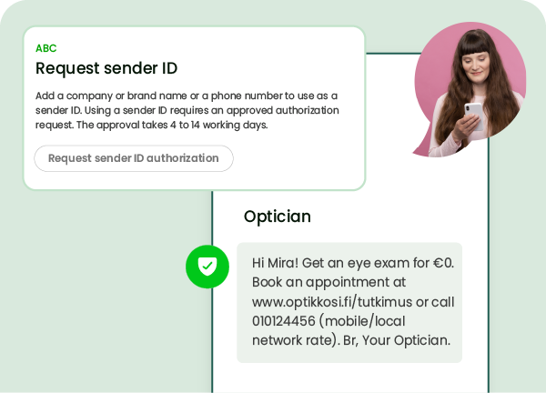 SMS Sender ID -luvitus.